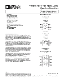 Datasheet OP184FS manufacturer Analog Devices